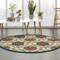 Homeroots 5 ft. Round Blue Vines Indoor & Outdoor Area Rug 384974 - alternate 7